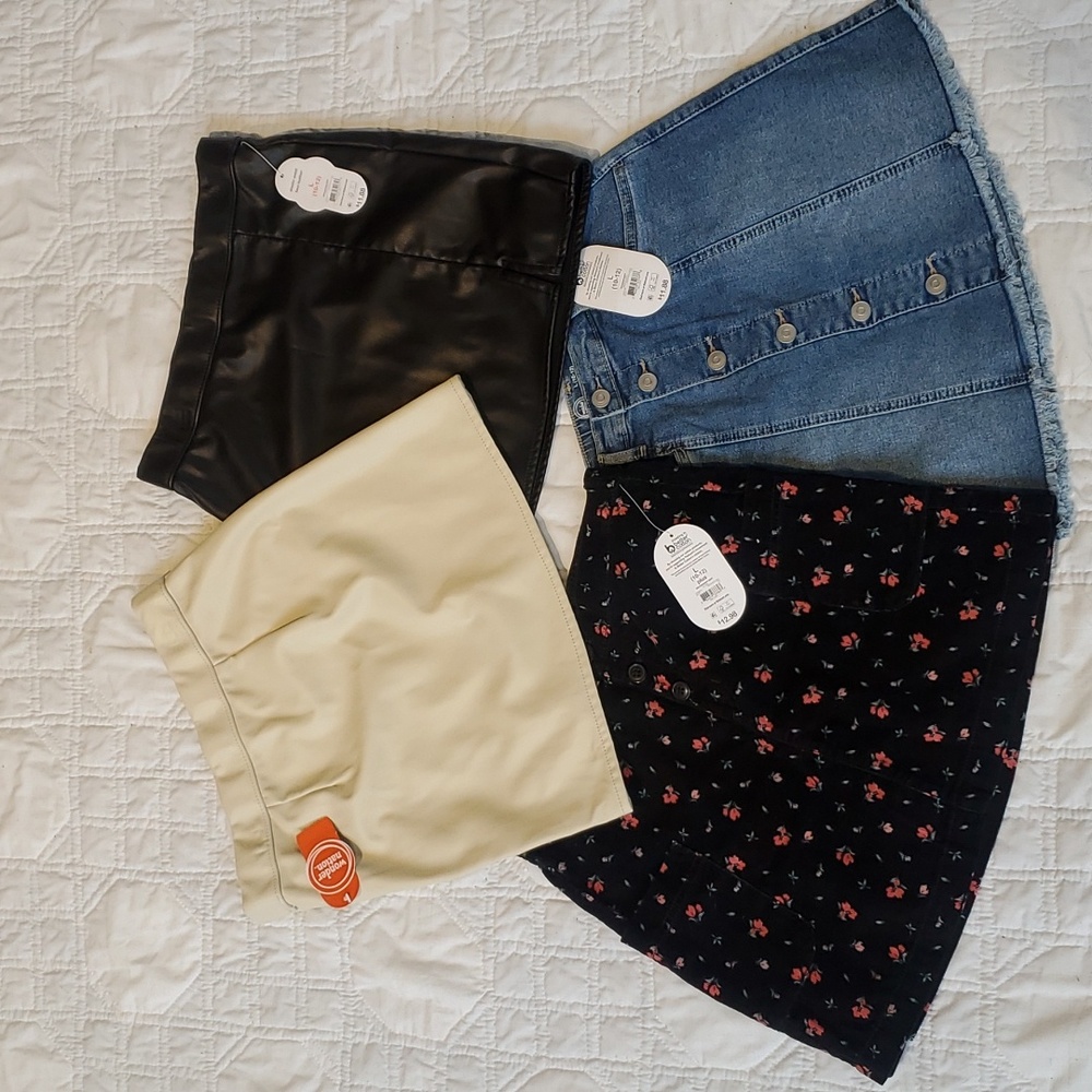 NWTBundle-4 Wonder Nation Girls size 12 skirts